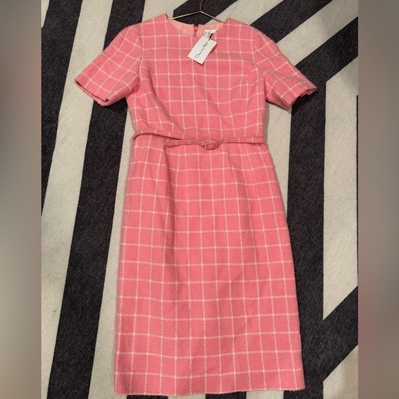 Elegant Pink  Checkered Dress .Not The Blue - Picture 9 of 15